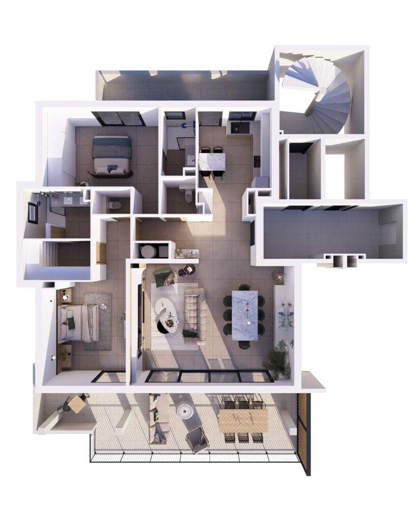 Axonométrie Immeuble